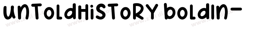 UntoldHistory BoldIn字体转换